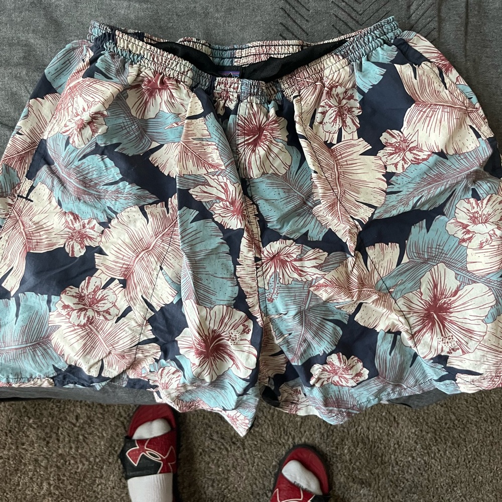 Flower Theme Patagonia Swim Shorts